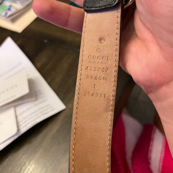 Gucci Marmont Belt- Size large in children’s. 25.6” length. - Picture 2 of 3